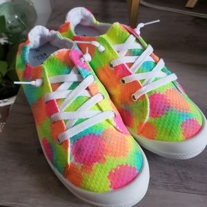 Tye dye shoes